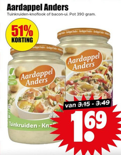  aardappel tuinkruiden knoflook bacon ui pot 