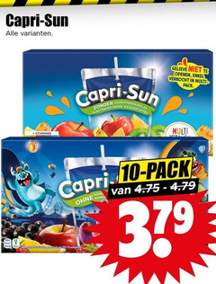  10 379 capri sun enkel verkocht multi pack vitamines conserveermiddelen smaak kleurstoffen 