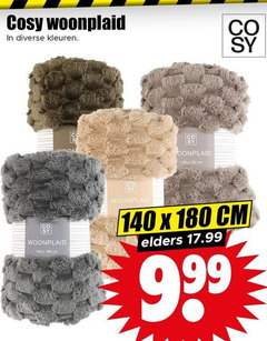  140 180 cosy woonplaid co kleuren cm elders 