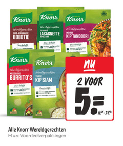  2 5 200 250 1830 knorr wereldgerechten zuid afrikaanse bobotie belofte groente italiaanse lasagnette napoletana indiase kip tandoori mexicaanse thaise natuurlijke siam porties 