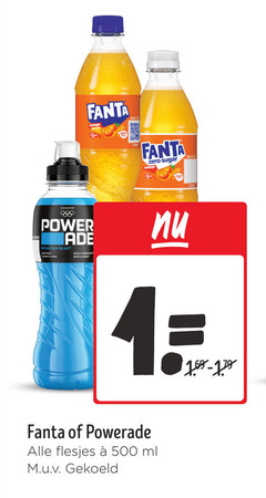  fanta frisdrank 1 4 500 zero sugar orange power mountain blast bold hydration ml gekoeld 