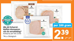  100 natuur boer scharrelei kipfilet vleeswaren versafdeling actieprijs kilo m.u.v biologisch 