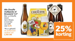  la chouffe brouwerij t ij speciaalbieren 4 25 65 multipacks blond liter m.u.v gekoeld varieeren 4x eru wit 