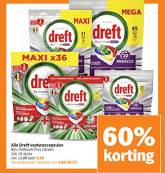  19 20 30 31 45 60 dreft maxi platinum le mega miracle vaatwascapsules citroen zak stuks varieeren anti 