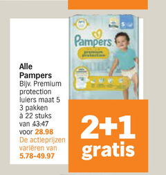  1 2 3 5 22 pampers premium protection luiers maat pakken stuks varieeren 