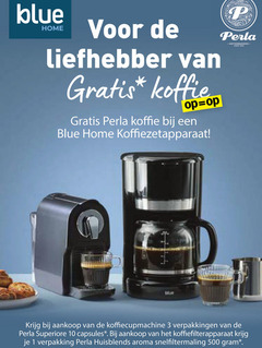 albert heijn huismerk nespresso apparaten 1 3 10 500 blue home liefhebber koffie perla koffiezetapparaat capsules huisblends aroma snelfiltermaling 