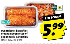  99 beter ovenschotel kipdijfilet pompoen rosso gepaneerde pangasius schaal 350 