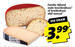  250 familie nijland oude boerderijkaas kruidenkaas olijf tomaat 3.99 