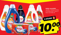  robijn wasmiddel 2 15 rob color capsules vloeibaar klein pak stuks flacon ml 