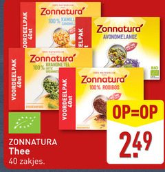  zonnatura thee 40 100 natuurlijk kamill brandnetel kruideninfusie zakjes puur rooibos pur bio 