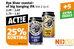  speciaalbieren 18 25 33 river big blik liter v.a. brewing co coastal 5 zegels roken drinken 