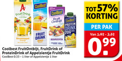  1 40 fruit drink vleugje zuivel sinaasappel orange minder suiker with twist dairy coolbest it cool you best mango apple ontbijt bosvruchten vezels fruitontbijt fruitdrink protein pack yoghurt sugar added appelsientje liter pak 