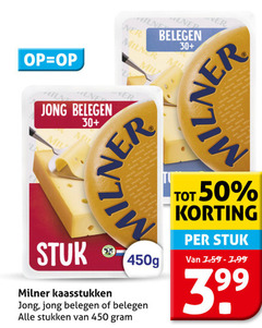  milner kaas 50 450 belegen 30 jong stuk kaasstukken stukken 
