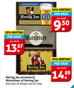  hertog jan warsteiner krat bier 24 25 50 alcoholvrij seit das einzig wahre familientradition liter 
