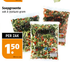  150 soepgroente zak 350 400 kilo v.a. groente 