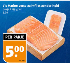  vis marine verse zalmfilet huid pakje 50 kilo 