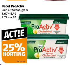  25 100 becel pro-activ kuip 250 500 cholesterol original verlaagt kilo v.a. 