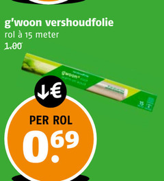  15 vershoudfolie rol meter 