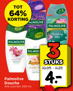  3 64 250 palmolive douche natural thermal gel stuks amandel soorten ml 