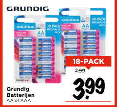  grundig batterijen 18 pack aa power aaa 