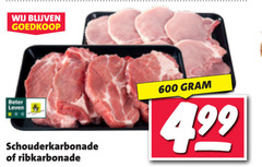  600 beter leven schouderkarbonade ribkarbonade 