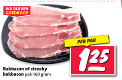  160 bakbacon streaky pak 