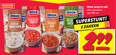  unox soep 2 10 99 romige champignon klassieke tomaten franse uien rijk zak ml groen zakken 