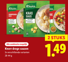  2 knorr champignon saus kaas jonge combinaties droge sauzen stuks 