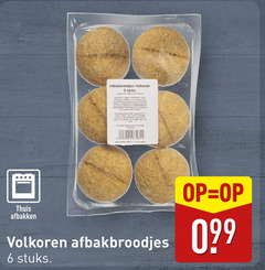 2 6 12 afbakbroodjes volkoren stuks gluten thuis afbakken 