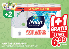  1 2 6 80 market mania family pack nalys inspired by nature vochtvangers keukenpapier super absorberende pak rollen gerecycleerde stuks 