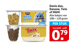  120 danone twix mix danio duo bakjes stuk 