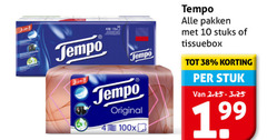  1 3 4 10 tempo original pakken stuks tissuebox stuk 2 