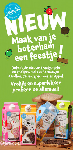  blijmakers aardbei appel boterham feestje speculoos nieuwe smaken cacao vrolijk superlekker hagel koek kruimels choco krakende knapperige chocolade well 