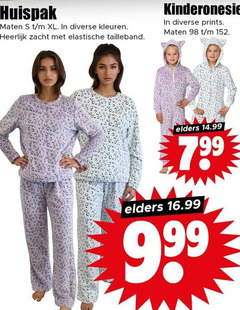  huispak maten xl kleuren zacht elastische tailleband prints elders 99 