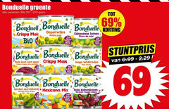  69 150 200 bonduelle groente blik crispy mais doperwtjes petits pois bio bite taste rode kool appel choux rouges aux pommes tas edamame bonen soja jonge velderwtjes doux gebroken mix haricots fijn fins kidneybonen kidney nutri score mop brie 