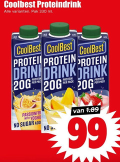  330 coolbest pak ml protein drink pack with yoghurt sugar 