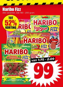  99 haribo zak share size tongue soda kids and grown ups love it sour inside happy cherries klein zuur leven fruitgom confiserie cerises 