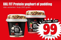  20 99 200 xxl fit protein yoghurt pudding kuip nutrition strawberry basisprijs heffing vanilla 
