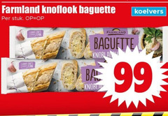  farmland belegd stokbrood 99 200 knoflook baguette stuk 