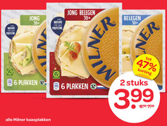  milner kaasplakken 2 6 zilver nature jong 30 r belegen stuks 3.99 