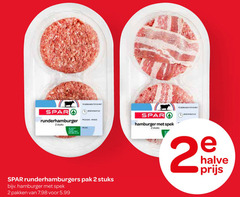  hamburgers 2 runderhamburger stuks runderhamburgers pak hamburger spek pakken 5.99 halve 