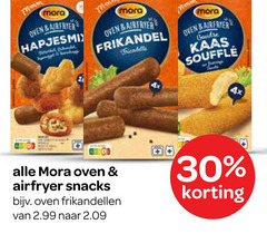  mora snacks 30 oven airfryer frikandel kaas souffle frikandellen 