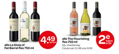  rose witte wijn rode 2 750 barrel grigio la gioia fles ml chardonnay stuks halve 
