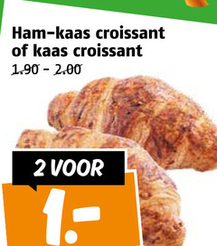  kaasbroodjes 2 ham kaas croissant 