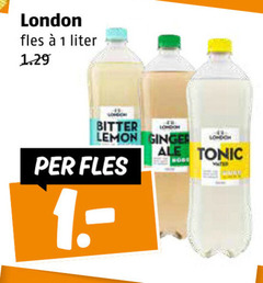  london frisdrank 1 16 fles liter bitter lemon tonic 