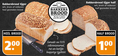  brood 100 200 bakkersbrood tijger wit bruin volkoren gesneden bakkers dag vers gebakken ingredienten gemaakt knapperige tijgerkorst 