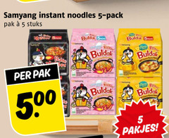  noodles 5 instant pack pak stuks balls 