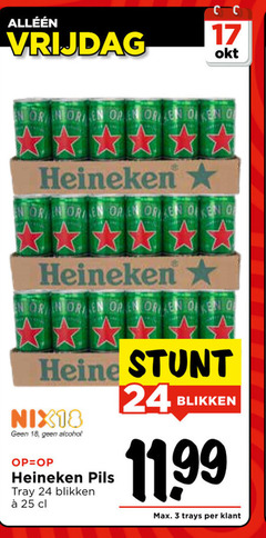  heineken blikjes bier 3 17 18 24 25 vrijdag nor oren noten reine nix18 alcohol pils tray blikken trays 