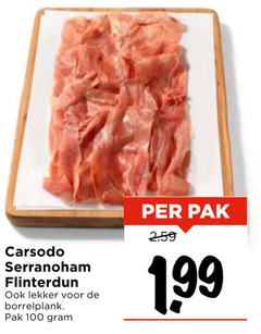 100 serranoham flinterdun borrelplank pak 