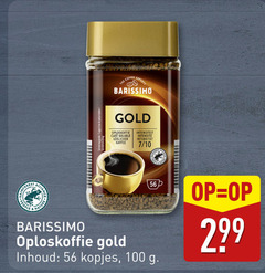  barissimo oploskoffie 100 people nature gold intensiteit mcafee kaffee 7 10 inhoud kopjes 